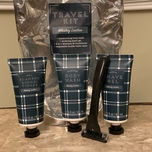 Other - NWOT Whiskey Leather Men’s Travel Kit